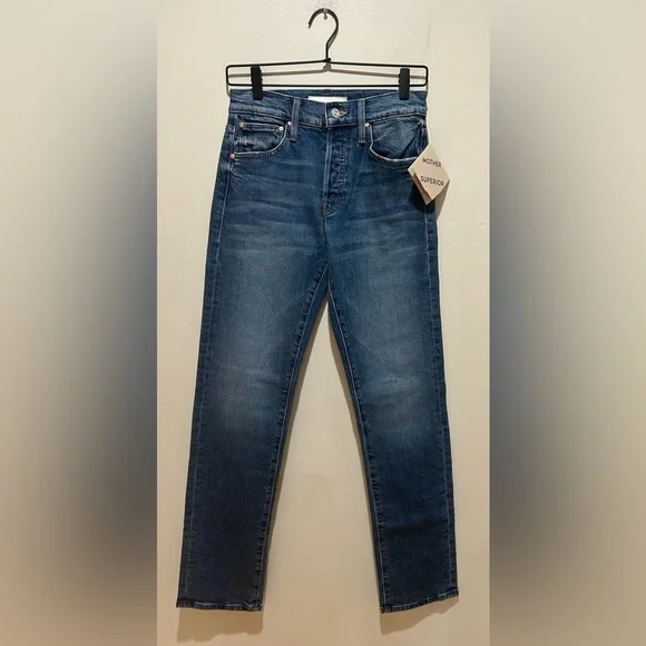 NWT Mother Superior The Hiker Skimp Jeans in Dream Team Wash - Women’s Size 24 - Picture 2 of 12